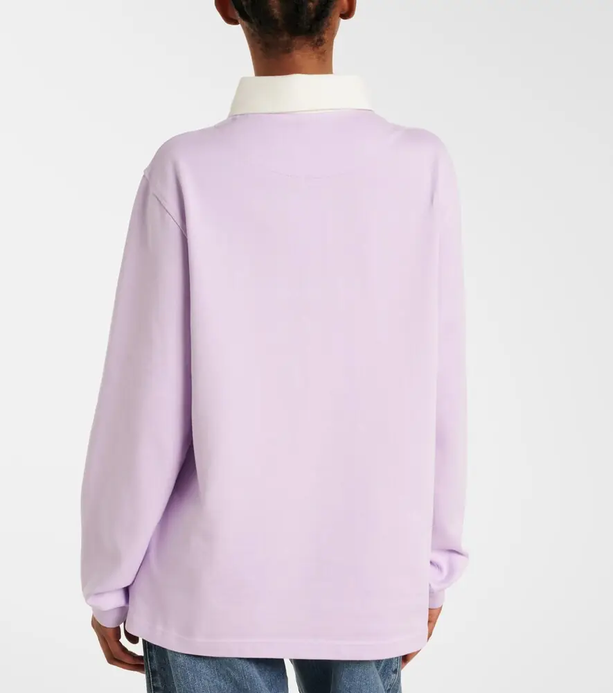 JW Anderson Printed cotton polo sweater | Thumbnail 2
