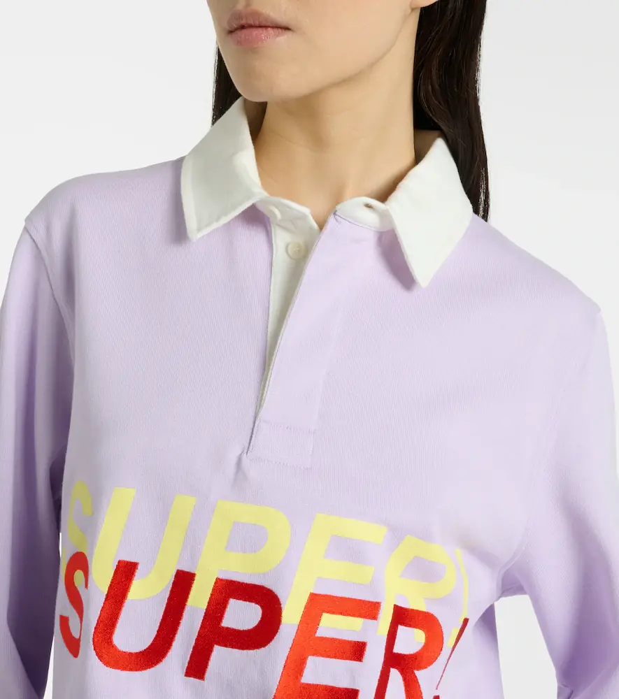 JW Anderson Printed cotton polo sweater | Thumbnail 3