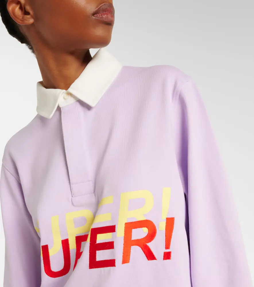 JW Anderson Printed cotton polo sweater | Thumbnail 6