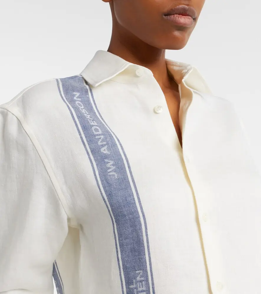 JW Anderson Cropped linen shirt | Thumbnail 2