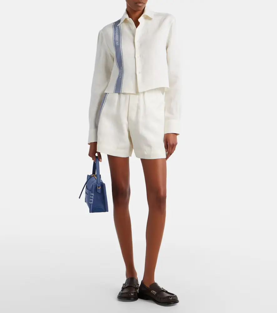 JW Anderson Cropped linen shirt | Thumbnail 4
