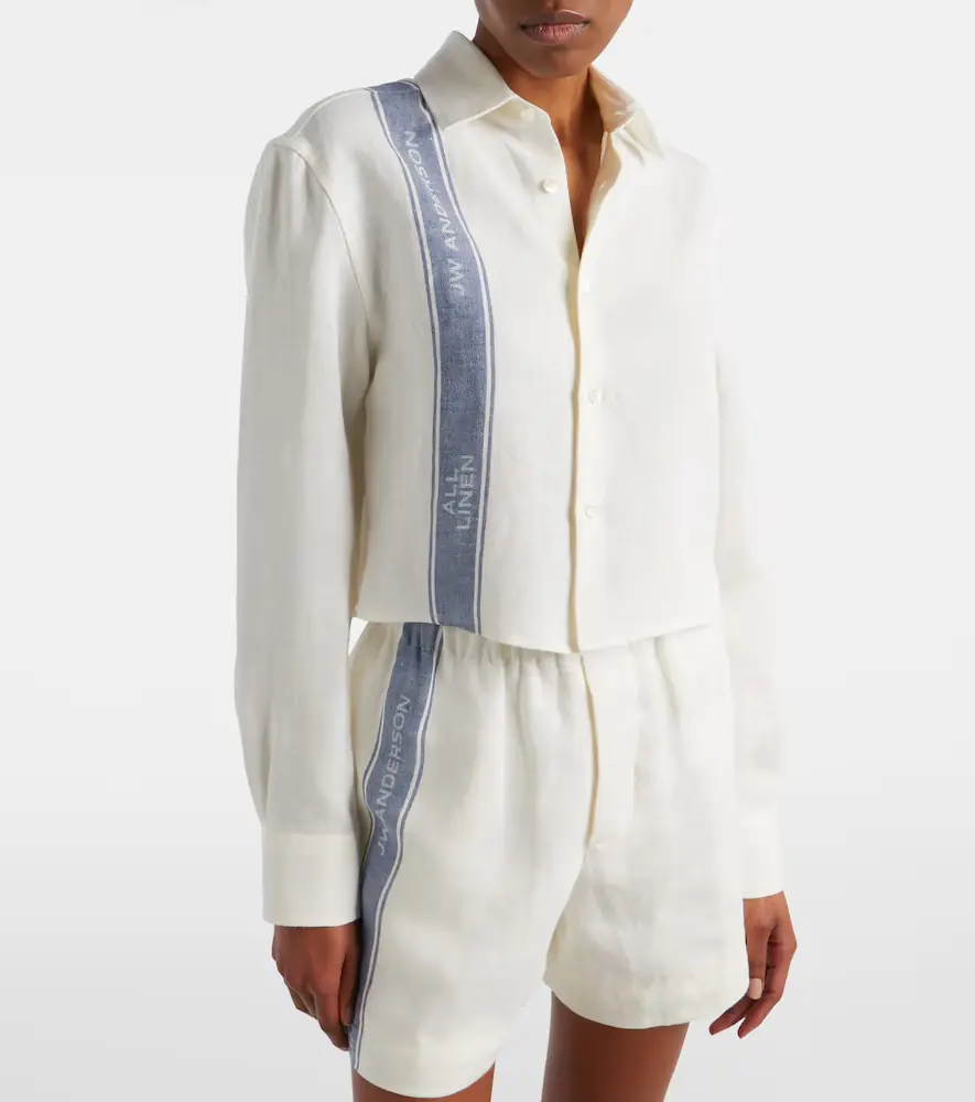 JW Anderson Cropped linen shirt | Thumbnail 5