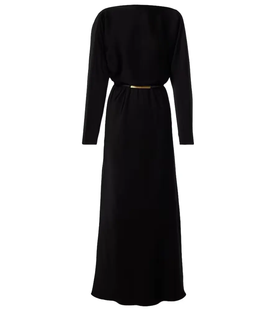 Max Mara Draped satin gown
