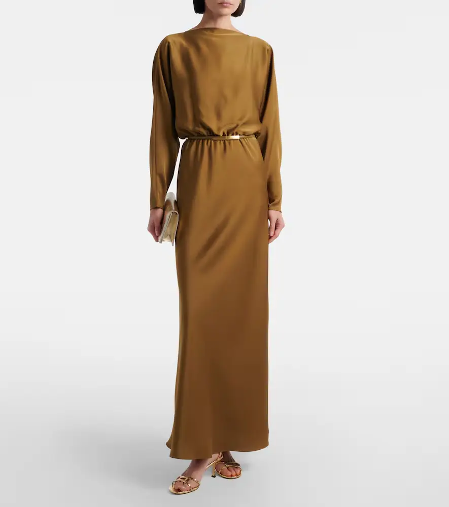 Max Mara Pentola satin cocktail dress | Thumbnail 6