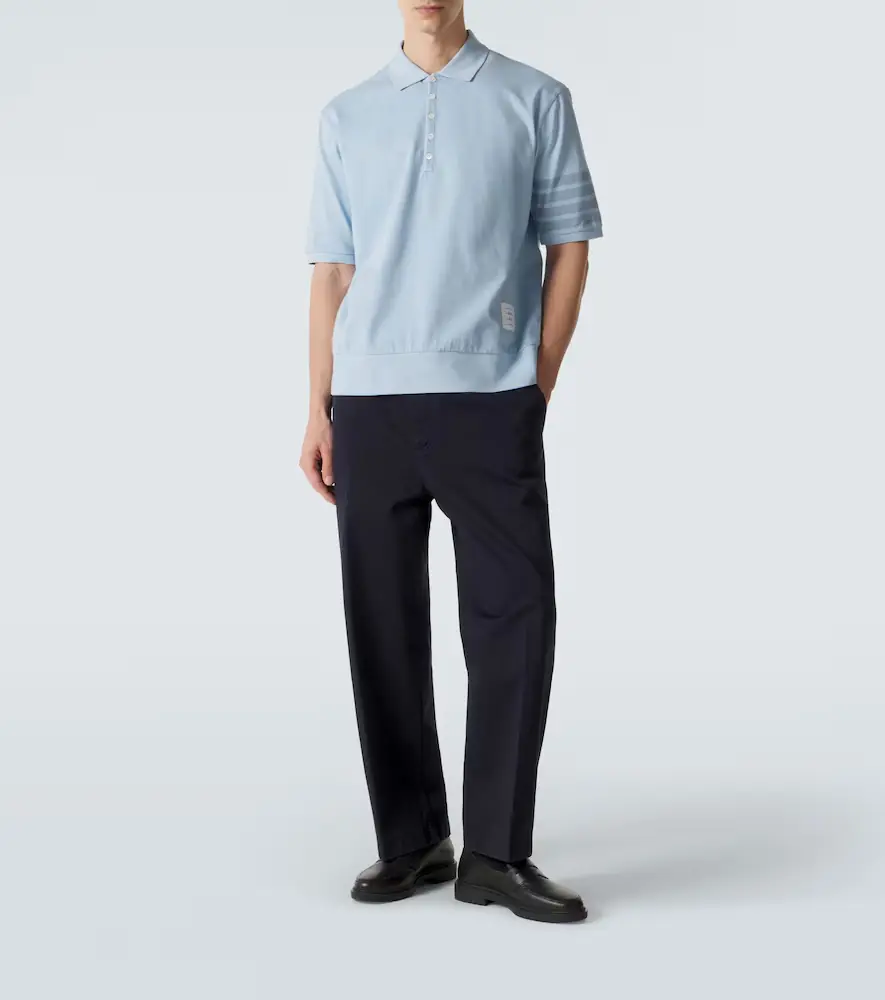 Thom Browne 4-Bar cotton jersey polo shirt | Thumbnail 3 Thom Browne 4-Bar cotton jersey polo shirt | Thumbnail 3