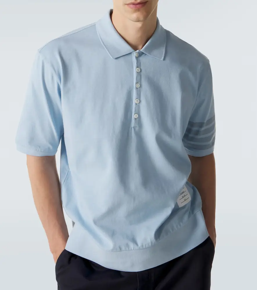 Thom Browne 4-Bar cotton jersey polo shirt | Thumbnail 4 Thom Browne 4-Bar cotton jersey polo shirt | Thumbnail 4
