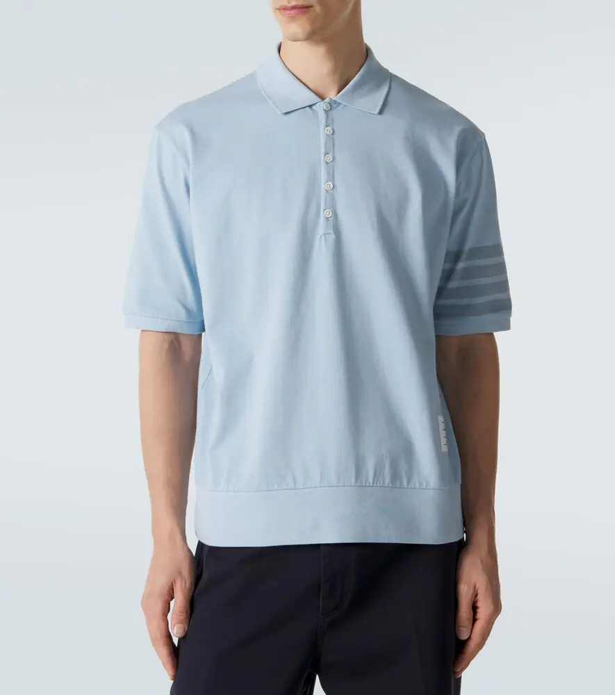 Thom Browne 4-Bar cotton jersey polo shirt | Thumbnail 6 Thom Browne 4-Bar cotton jersey polo shirt | Thumbnail 6