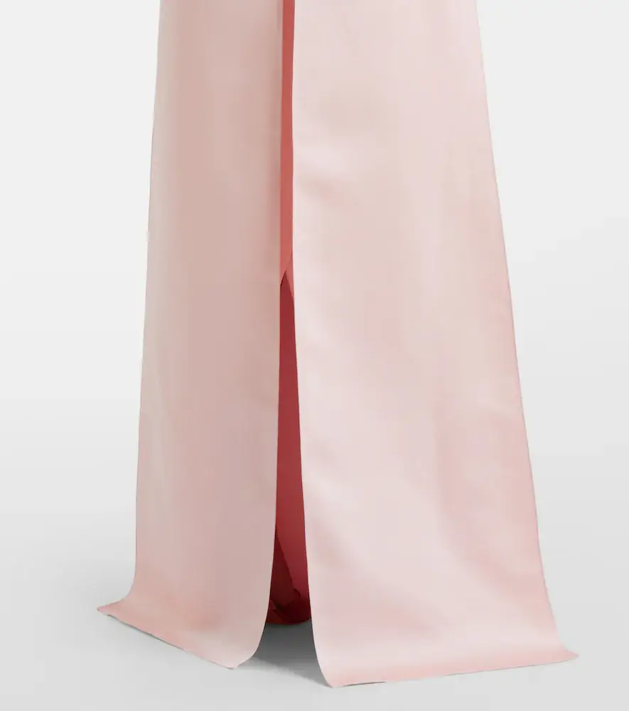 Safiyaa Harley caped crêpe gown | Thumbnail 3