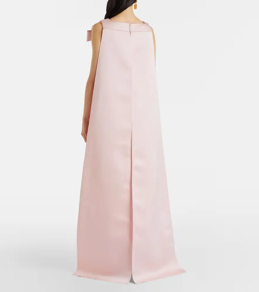 Safiyaa Harley caped crêpe gown | Thumbnail 4