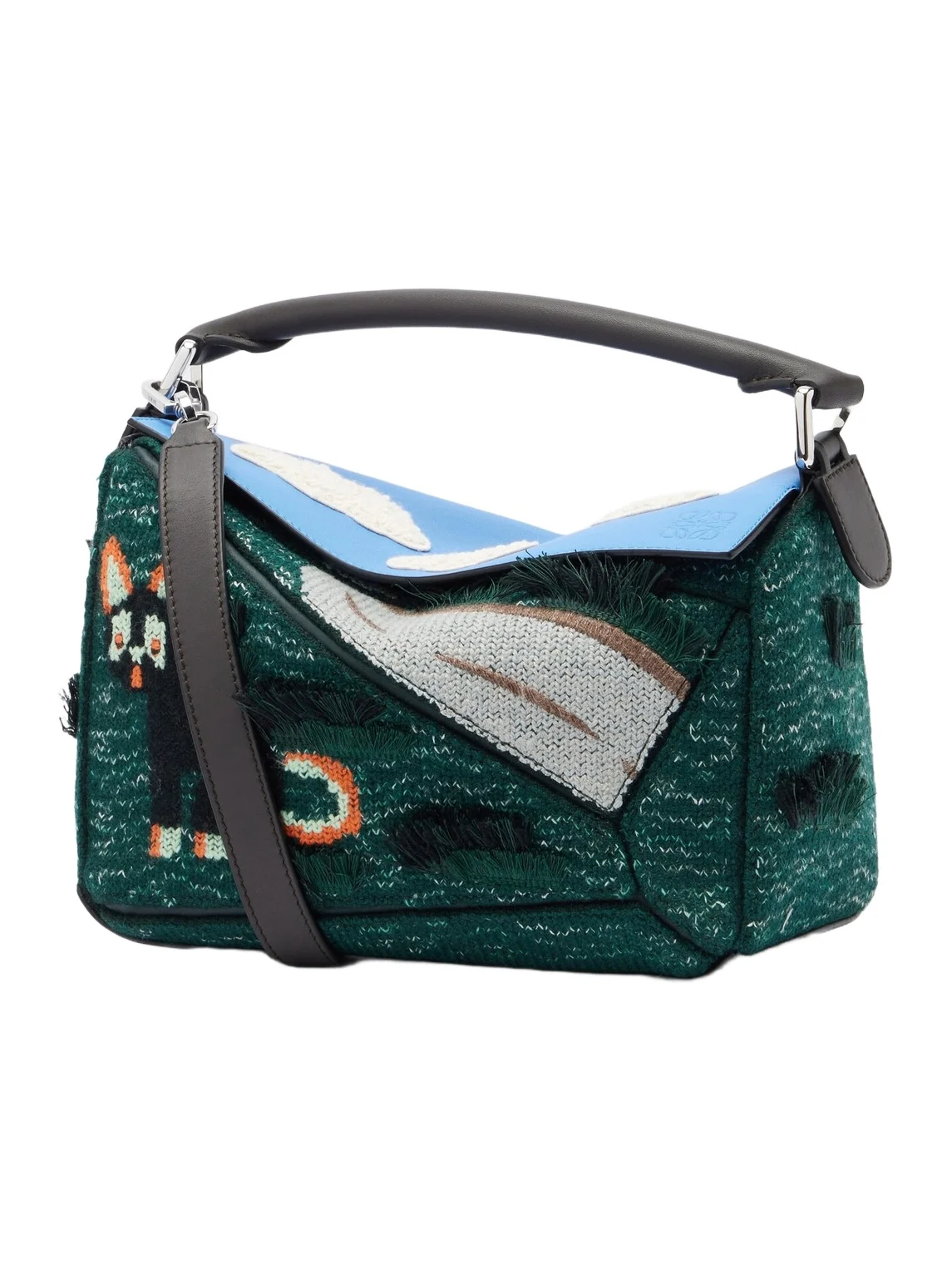 x Louis Wain Futurist Cat Puzzle top-handle bag x Louis Wain Futurist Cat Puzzle top-handle bag