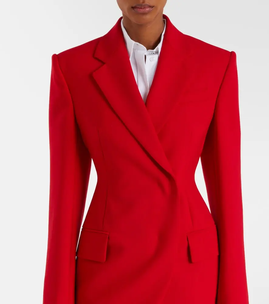 Sportmax Double-breasted peplum blazer | Thumbnail 3