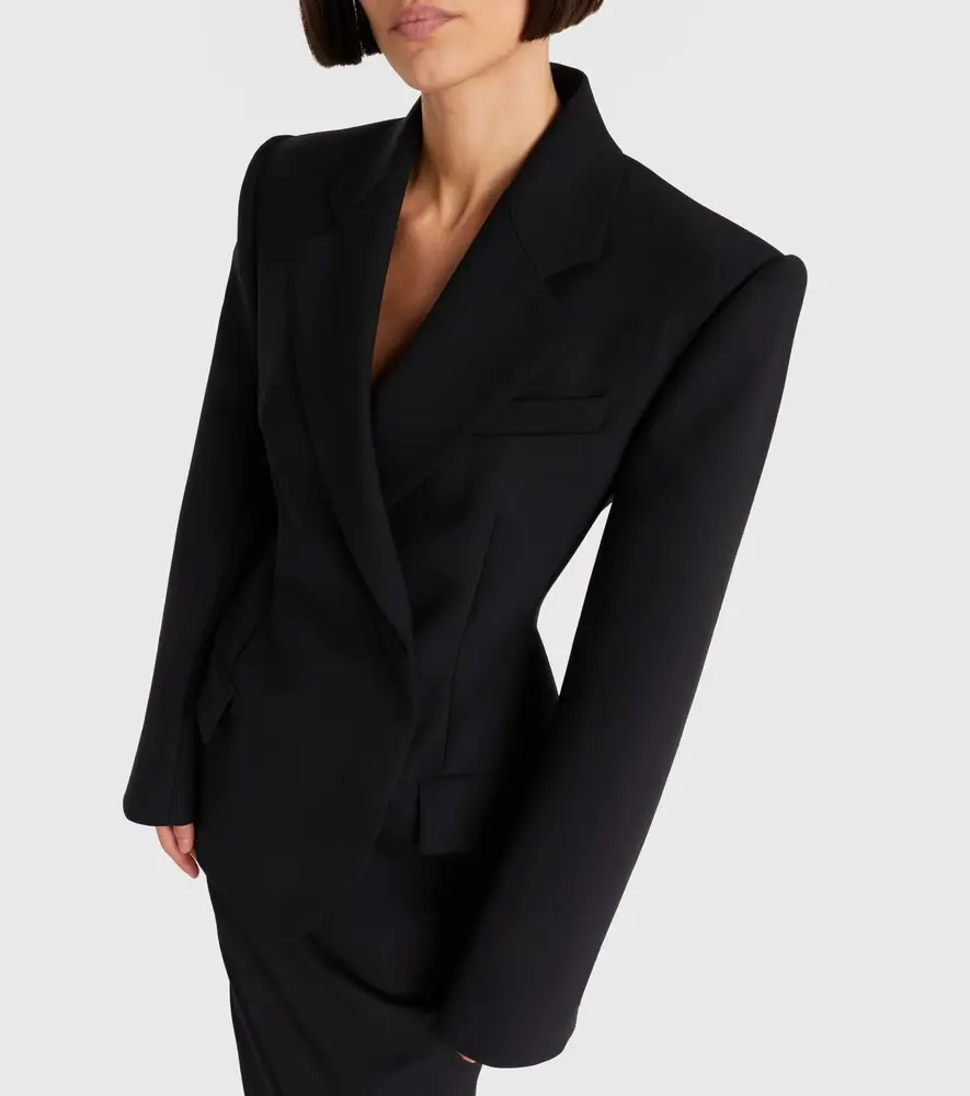 Sportmax Double-breasted peplum blazer | Thumbnail 6