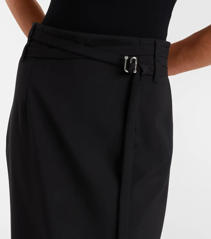 Sportmax High-rise virgin wool midi skirt | Thumbnail 5 Sportmax High-rise virgin wool midi skirt | Thumbnail 5
