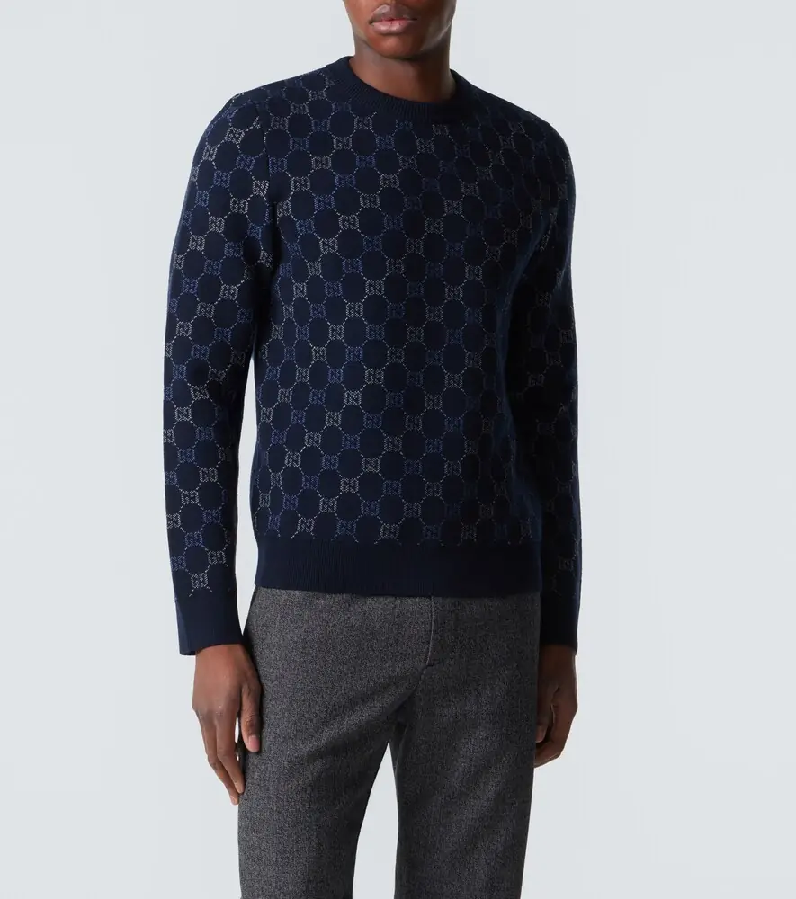 Gucci GG wool and cashmere-blend jacquard sweater | Thumbnail 2 Gucci GG wool and cashmere-blend jacquard sweater | Thumbnail 2