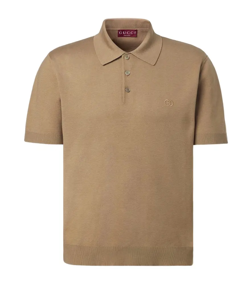 Gucci Interlocking G silk and cotton polo shirt | Image 1 Gucci Interlocking G silk and cotton polo shirt | Image 1