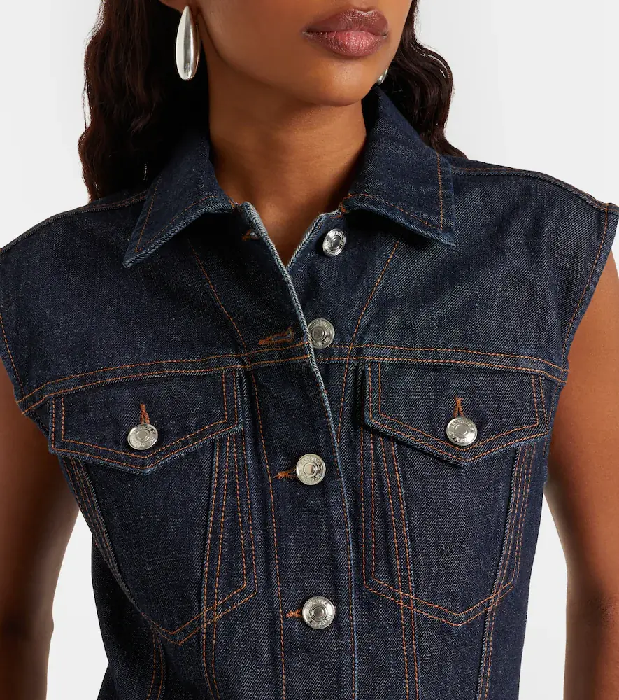 Sportmax Farfalla denim midi dress | Thumbnail 2 Sportmax Farfalla denim midi dress | Thumbnail 2