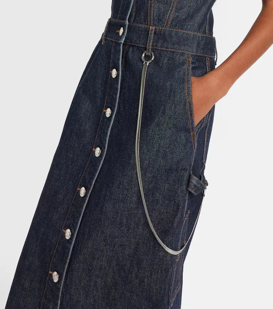 Sportmax Farfalla denim midi dress | Thumbnail 5 Sportmax Farfalla denim midi dress | Thumbnail 5