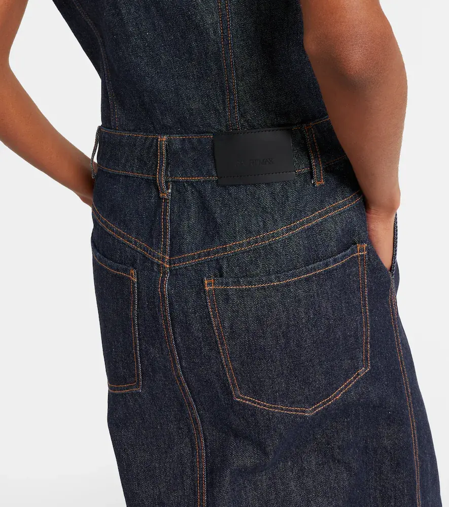 Sportmax Farfalla denim midi dress | Thumbnail 6 Sportmax Farfalla denim midi dress | Thumbnail 6