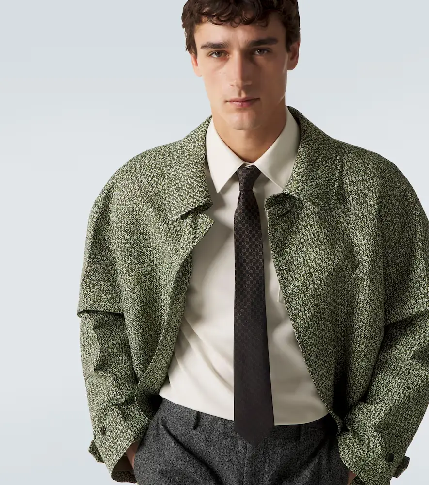 Gucci GG silk jacquard tie | Thumbnail 3