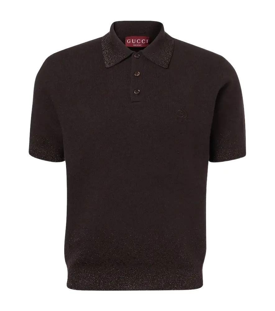Gucci Interlocking G wool-blend polo shirt | Image 1 Gucci Interlocking G wool-blend polo shirt | Image 1