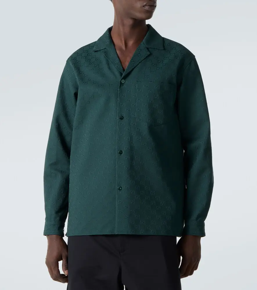 Gucci GG cotton-blend canvas shirt | Thumbnail 4 Gucci GG cotton-blend canvas shirt | Thumbnail 4