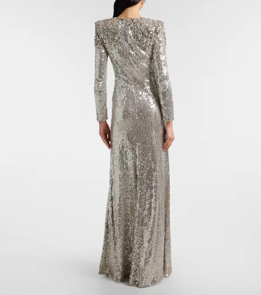 Jenny Packham Dulcet sequined gown | Thumbnail 4