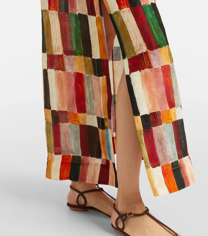 ALÉMAIS Alémais x LRNCE Marjorelle linen and silk maxi dress | Thumbnail 3