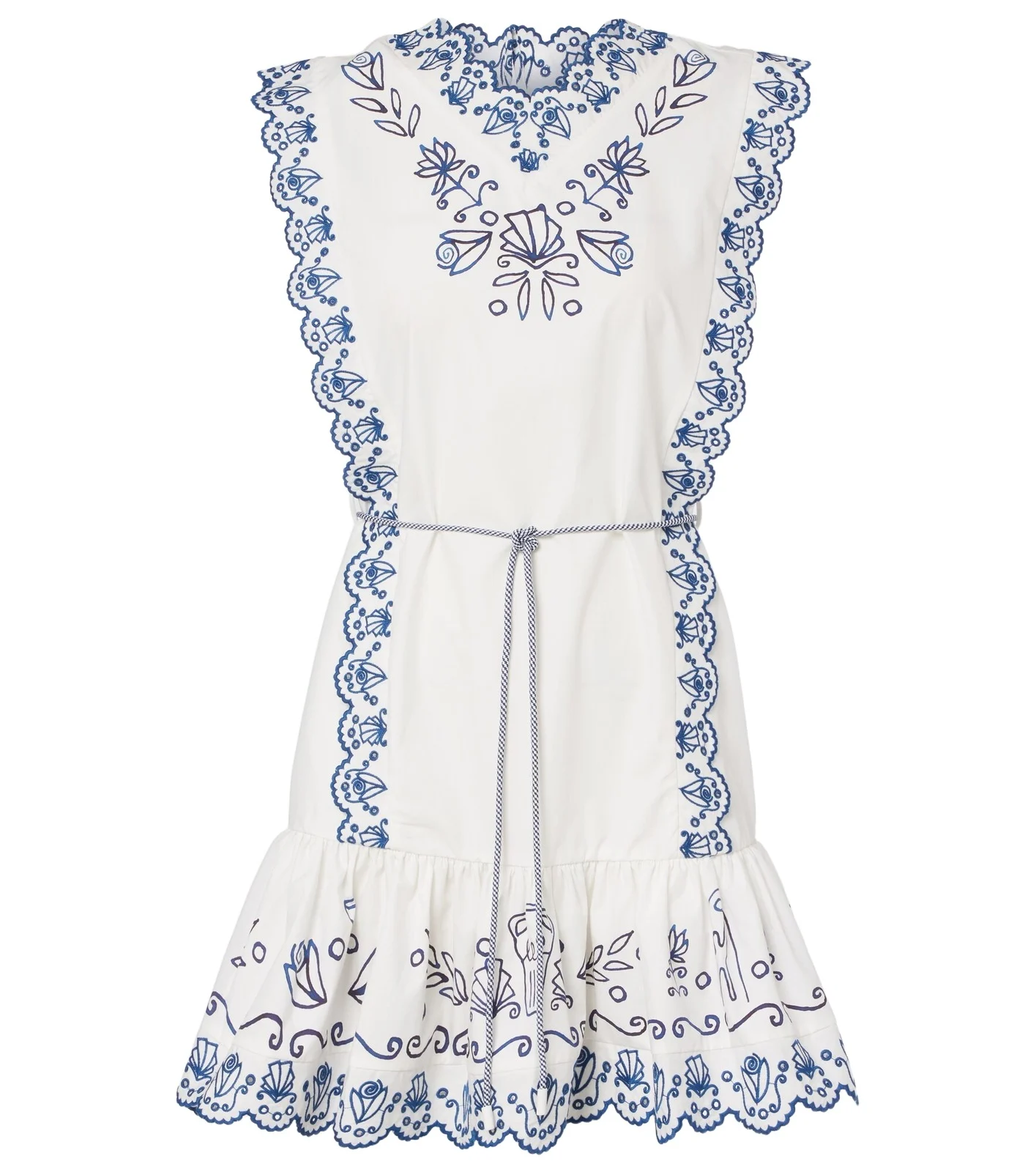 Leela embroidered cotton minidress Leela embroidered cotton minidress
