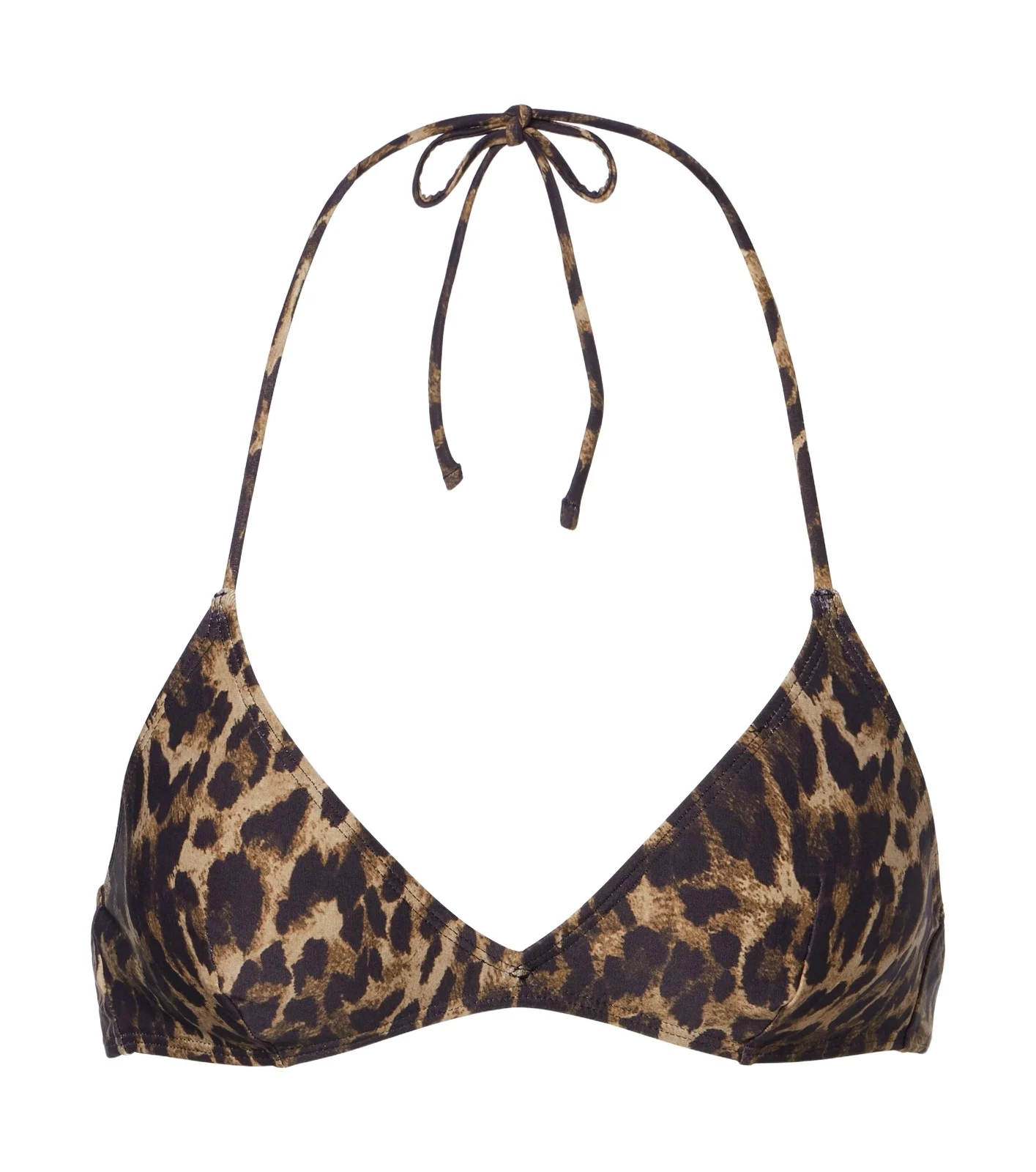 Leopard-print bikini top Leopard-print bikini top