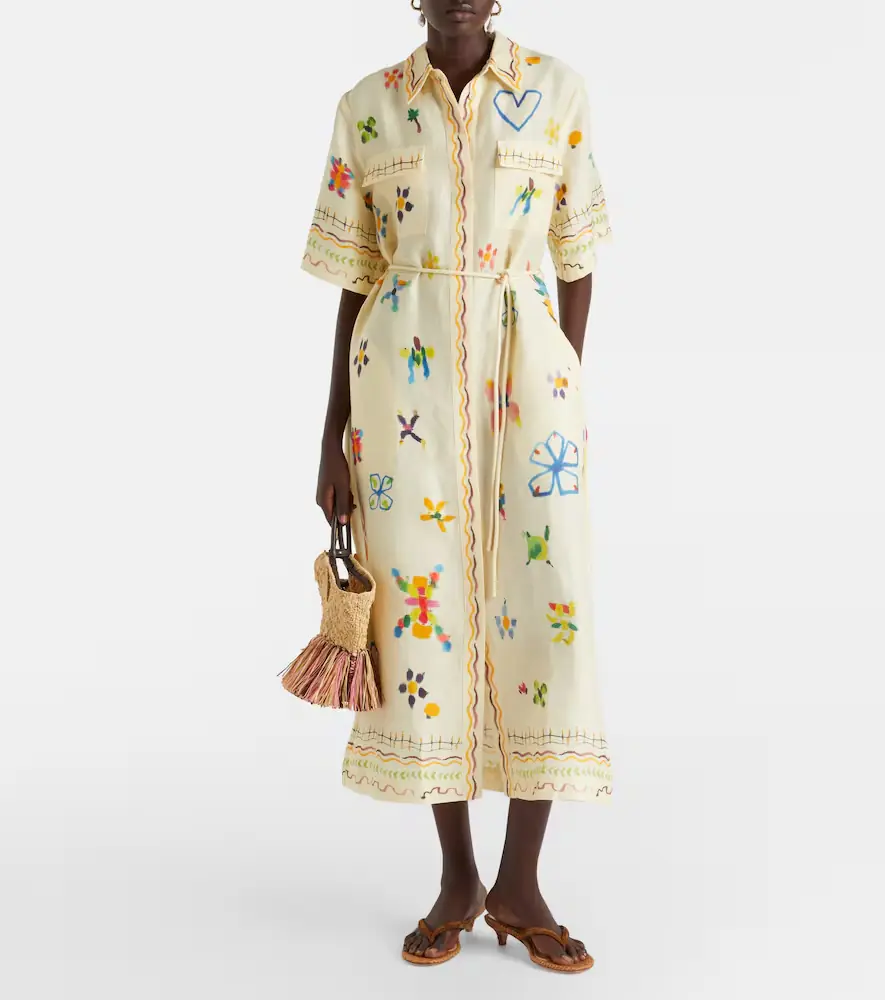 ALÉMAIS Sidi floral linen-blend shirt dress | Thumbnail 2 ALÉMAIS Sidi floral linen-blend shirt dress | Thumbnail 2