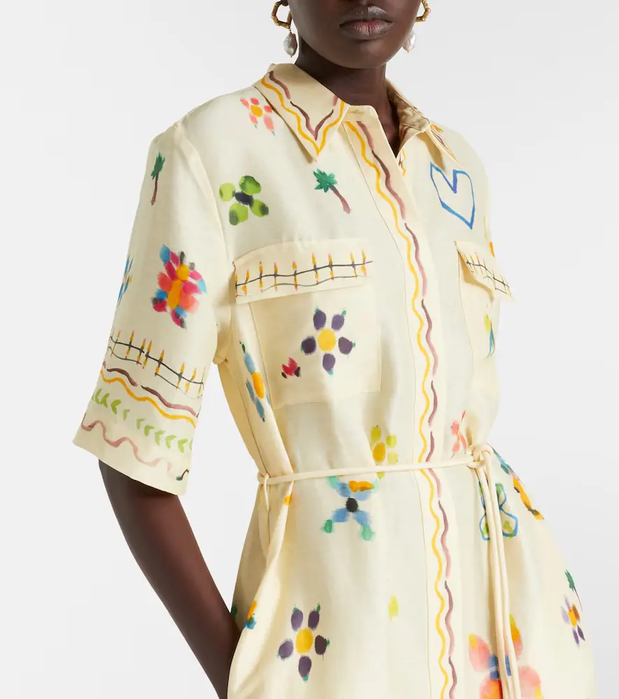 ALÉMAIS Sidi floral linen-blend shirt dress | Thumbnail 4 ALÉMAIS Sidi floral linen-blend shirt dress | Thumbnail 4