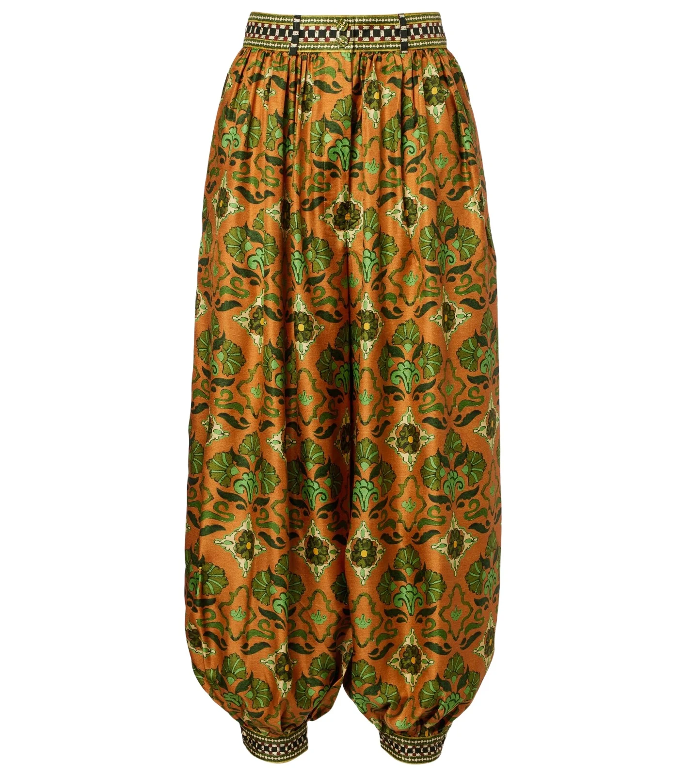 Alémais Cece floral silk tapered pants Alémais Cece floral silk tapered pants