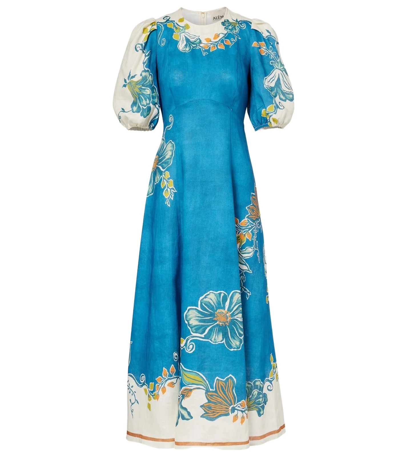Alémais Luda floral linen midi dress Alémais Luda floral linen midi dress