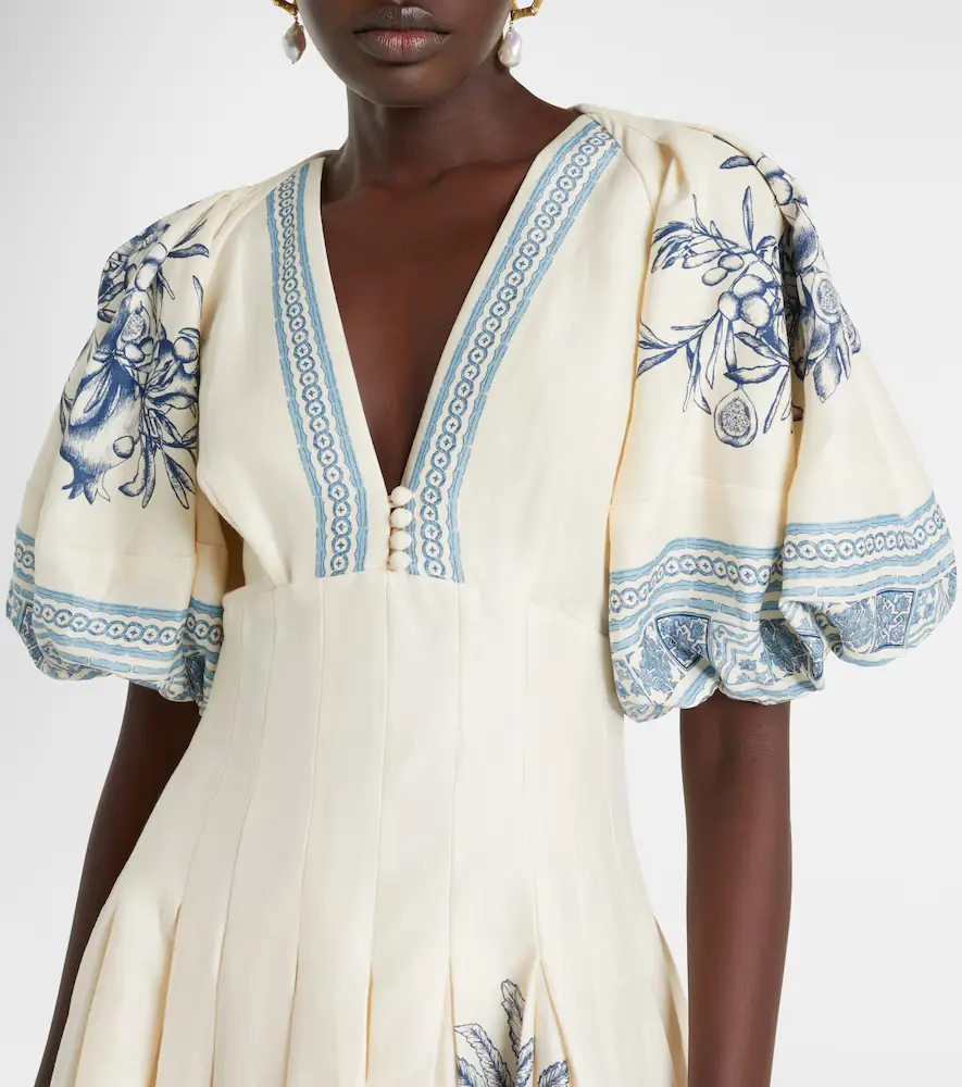ALÉMAIS Alémais Villa Romantica linen-blend maxi dress | Thumbnail 2