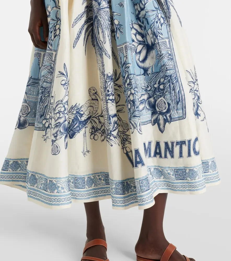 ALÉMAIS Alémais Villa Romantica linen-blend maxi dress | Thumbnail 4