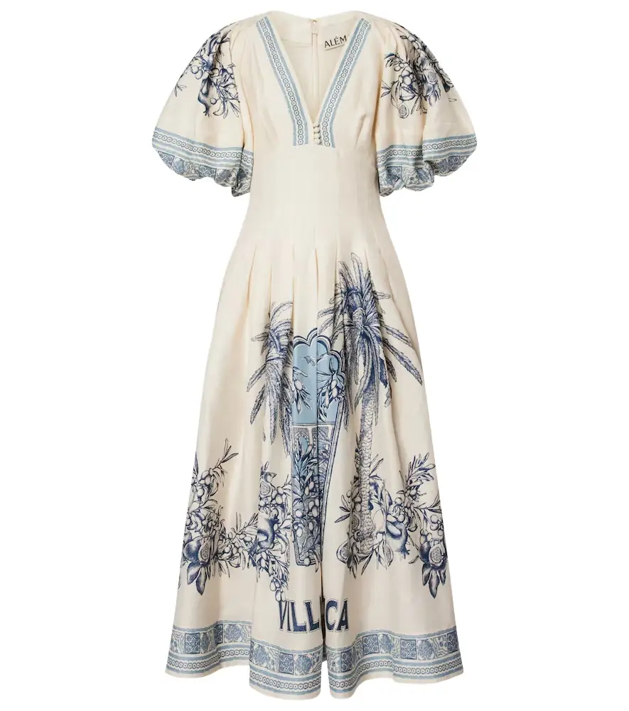 Alemais Alémais Villa Romantica linen-blend maxi dress | Image 1 Alemais Alémais Villa Romantica linen-blend maxi dress | Image 1
