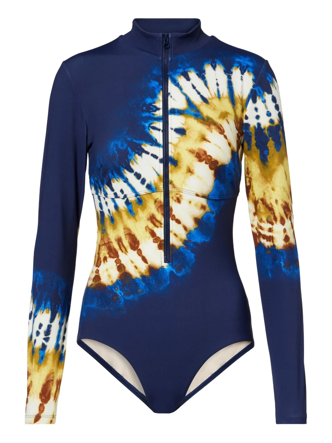 Alémais Martine draped printed rashguard top