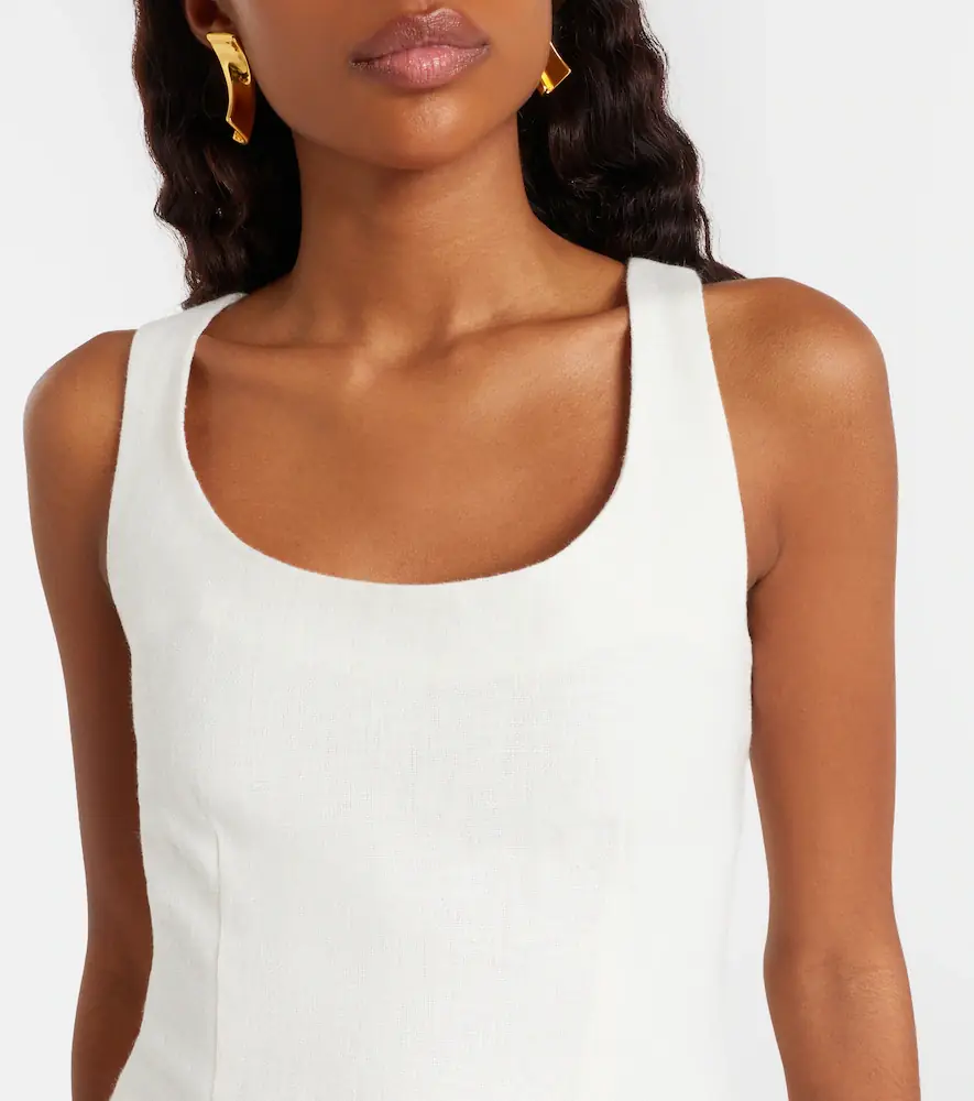Posse Effi scalloped linen tank top | Thumbnail 5 Posse Effi scalloped linen tank top | Thumbnail 5