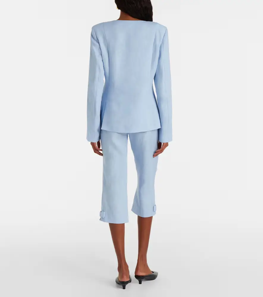 Posse Harper linen capri pants | Thumbnail 5