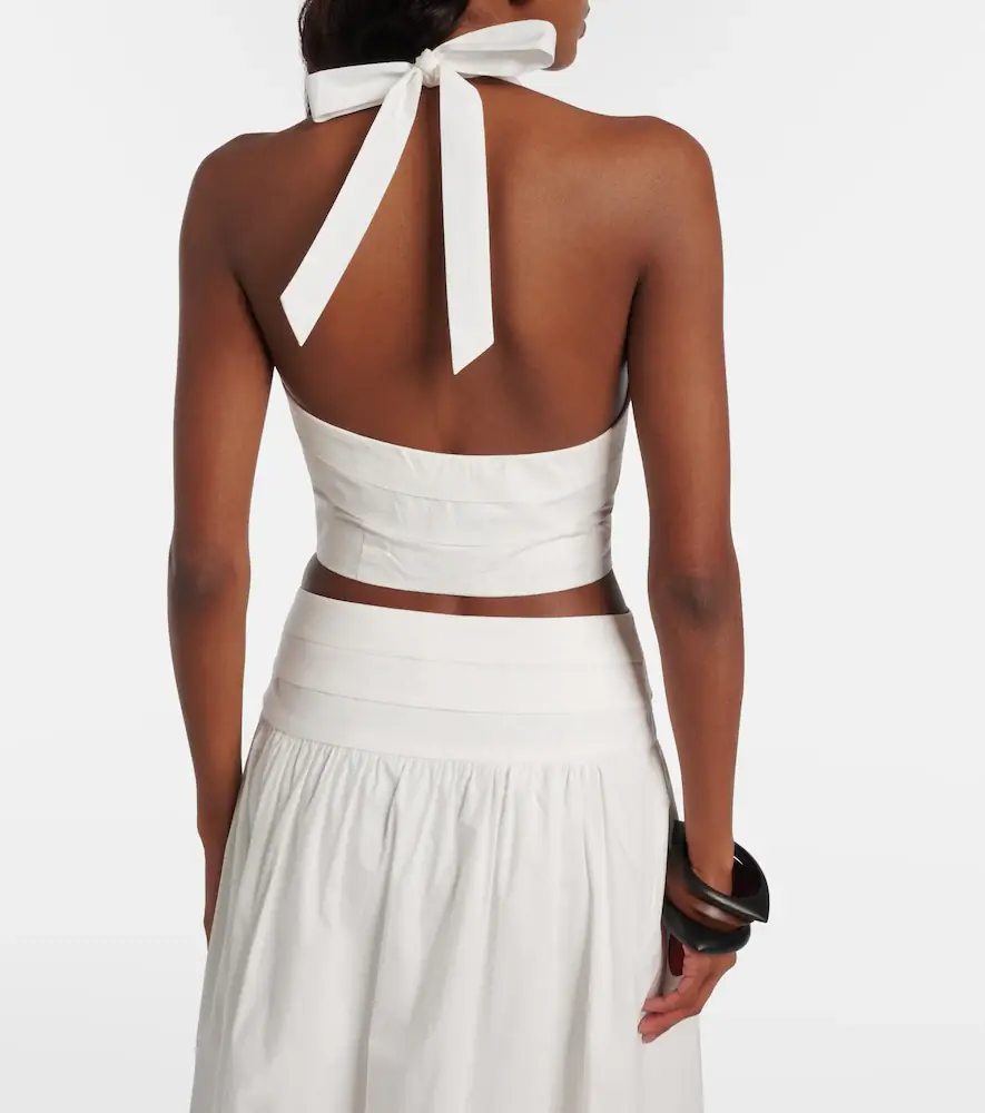 Posse Rue halterneck cotton crop top | Thumbnail 3 Posse Rue halterneck cotton crop top | Thumbnail 3
