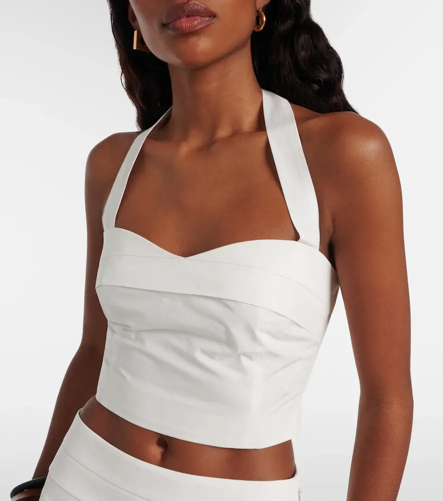 Posse Rue halterneck cotton crop top | Thumbnail 4 Posse Rue halterneck cotton crop top | Thumbnail 4