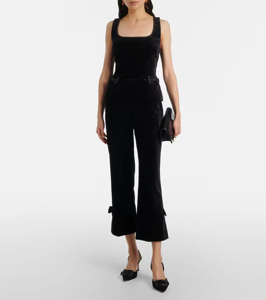Posse Quincy cotton velvet cropped pants | Thumbnail 5 Posse Quincy cotton velvet cropped pants | Thumbnail 5