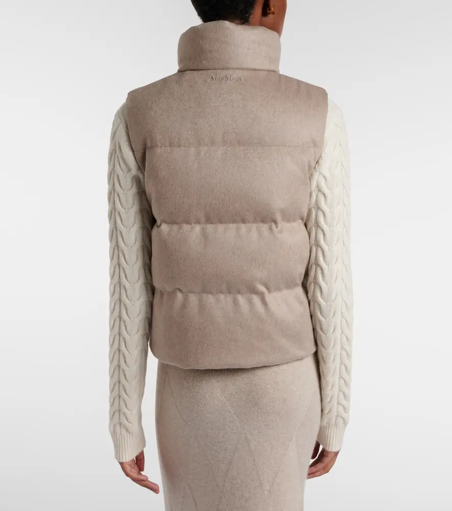 Max Mara Quilted cashmere down vest | Thumbnail 3