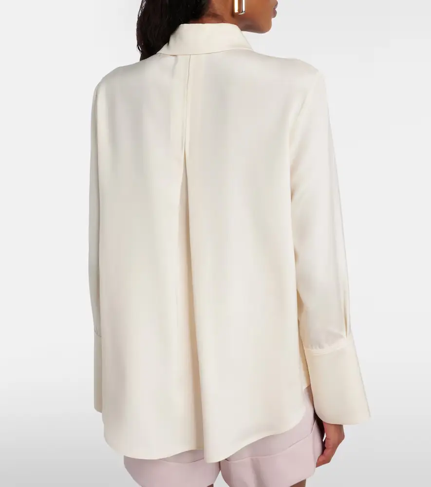 Max Mara Voliera silk-blend cady shirt | Thumbnail 2