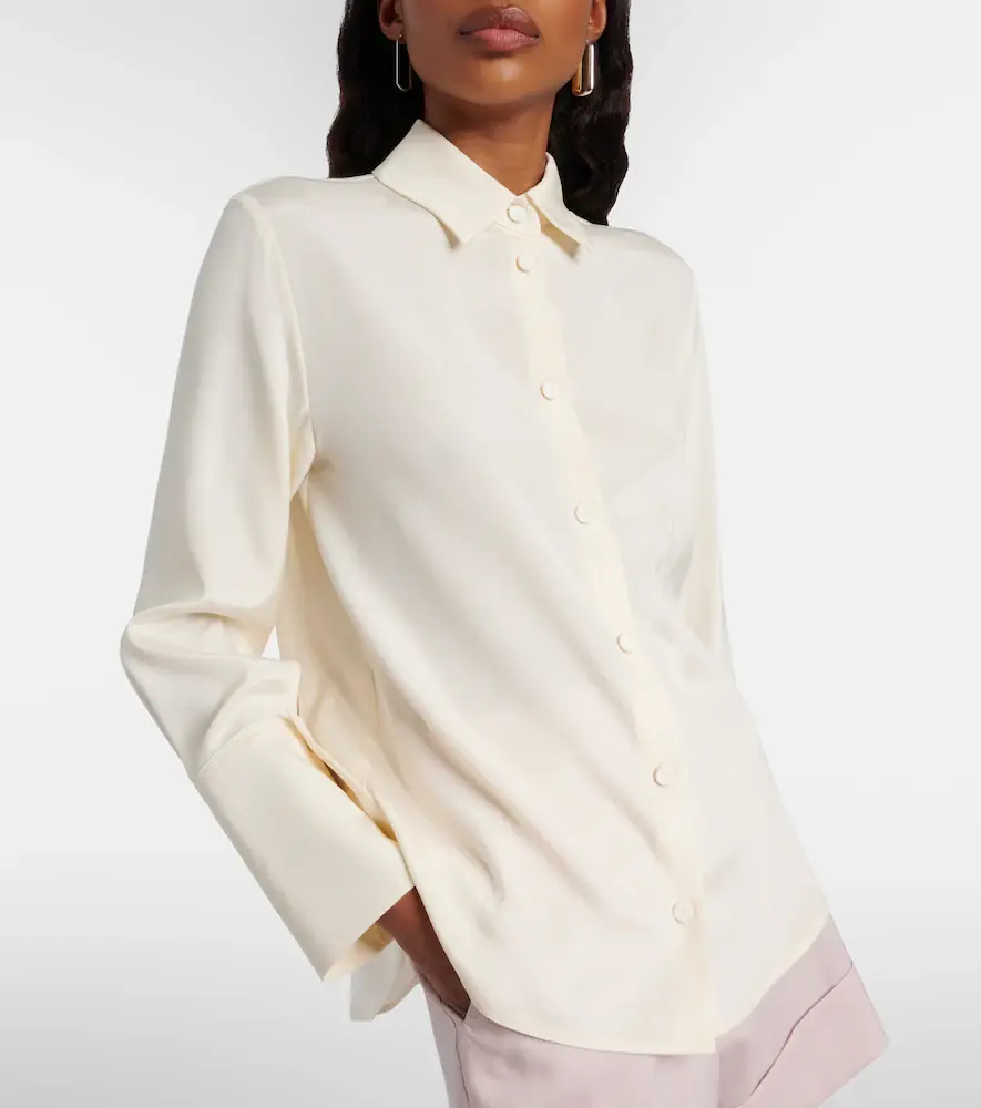 Max Mara Voliera silk-blend cady shirt | Thumbnail 6