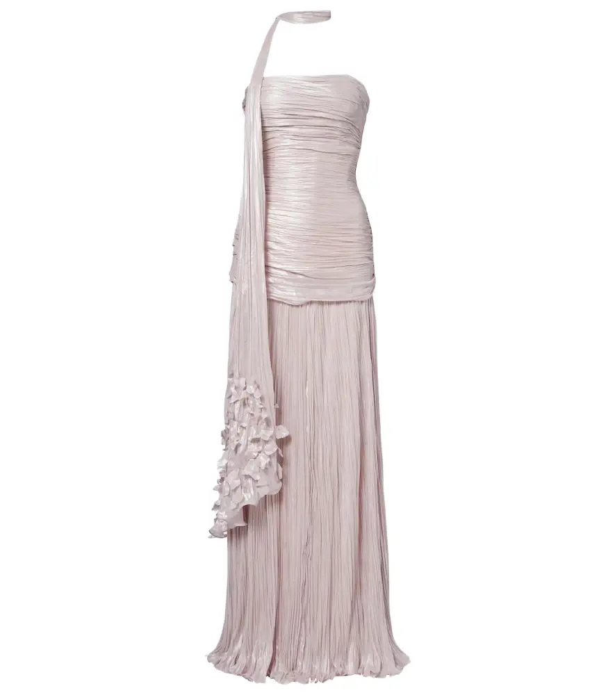 Marmar Halim Dayana ruched scarf-detail gown | Image 1 Marmar Halim Dayana ruched scarf-detail gown | Image 1
