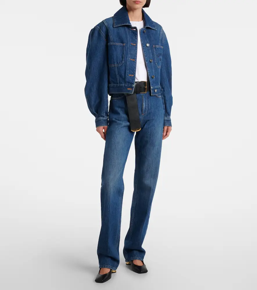 Givenchy Cocoon cropped denim jacket | Thumbnail 4 Givenchy Cocoon cropped denim jacket | Thumbnail 4