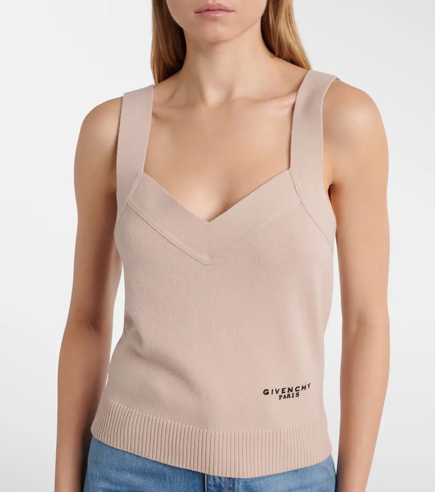 Givenchy Logo wool and cashmere tank top | Thumbnail 4