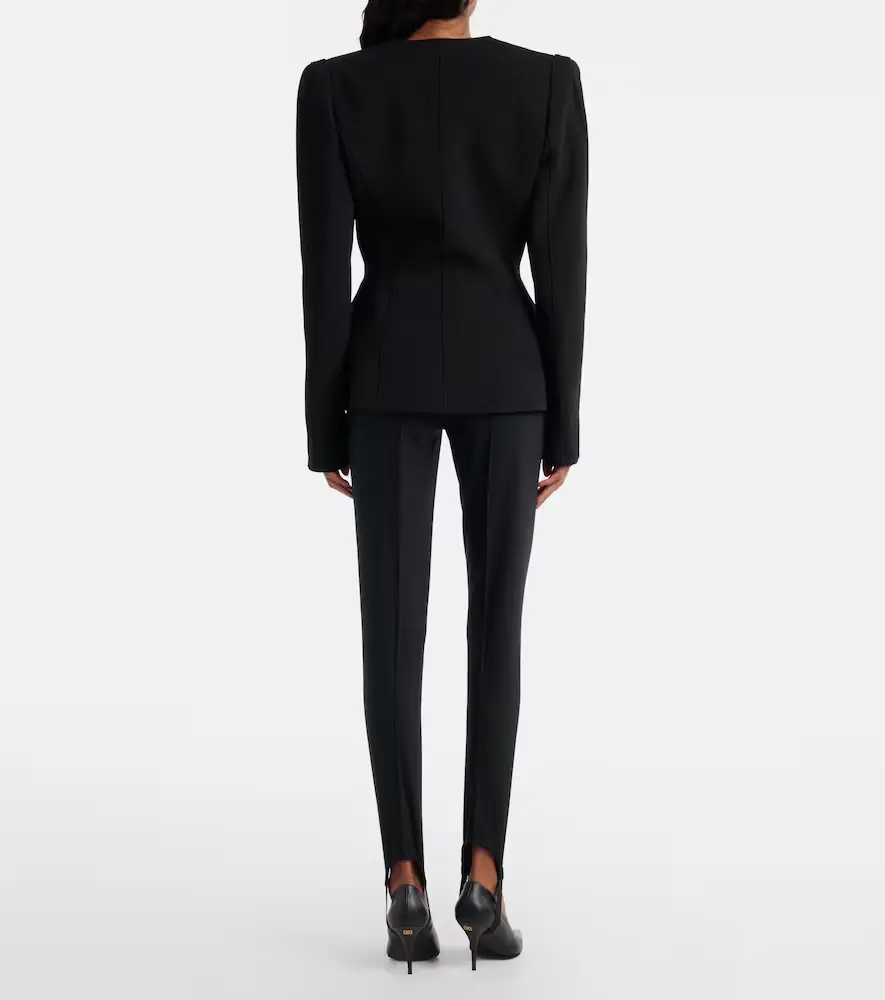 Mugler Wool-blend stirrup leggings | Thumbnail 6