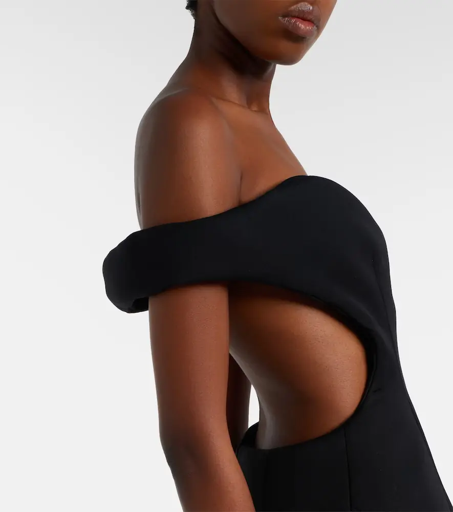 Mugler Open-back wool-blend cocktail dress | Thumbnail 2